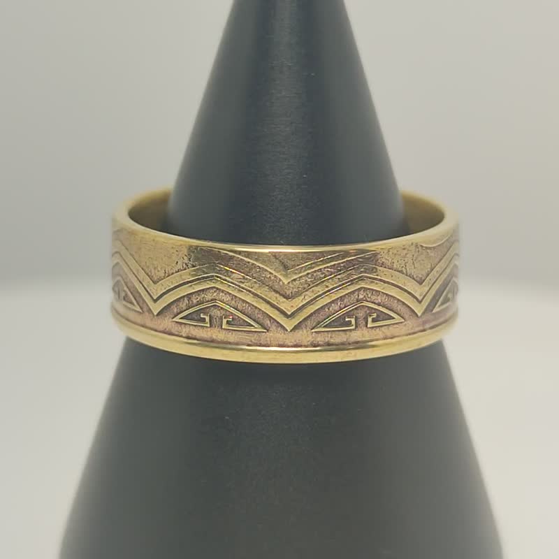 Kazakhstan Coin Ring 50 tiyn 1993, Kazakhstan Ring Man, Kazakhstan Coin Ring Man - 戒指 - 其他金屬 