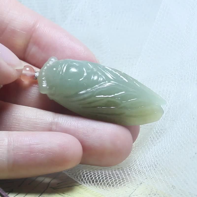 [A blockbuster] Natural Hetian jade necklace pendant means a blockbuster | Achieve a career - Necklaces - Jade Green