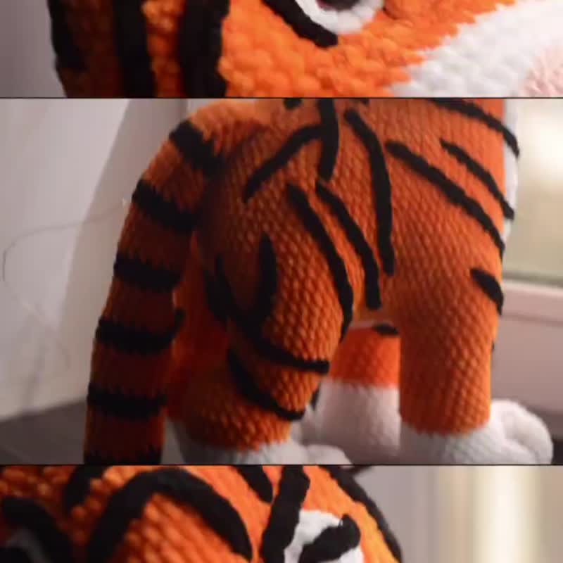 Crochet pattern Amigurumi Tiger, Crochet Pattern, English Crochet Pattern, Handm - 線上教學/教學影片 - 其他材質 