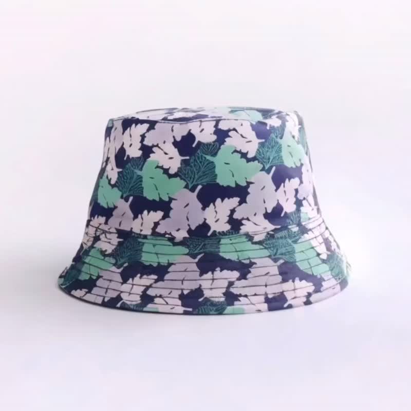 Fern Pattern Bucket Hat-Davallia griffithiana - Hats & Caps - Nylon Black