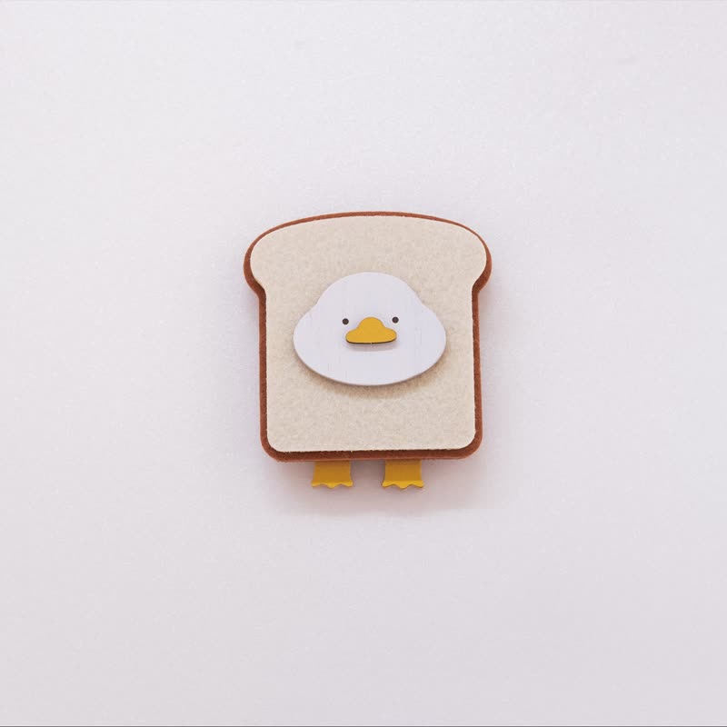 [Good suction coaster-duck] Magnetic absorption/small daily necessities - Other - Wood Multicolor