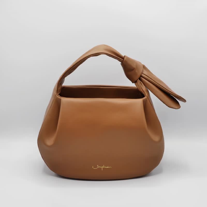 手提包 Garrett Handbag - Tan 焦糖色 棕色 Cow Leather - 手提包/手提袋 - 真皮 咖啡色