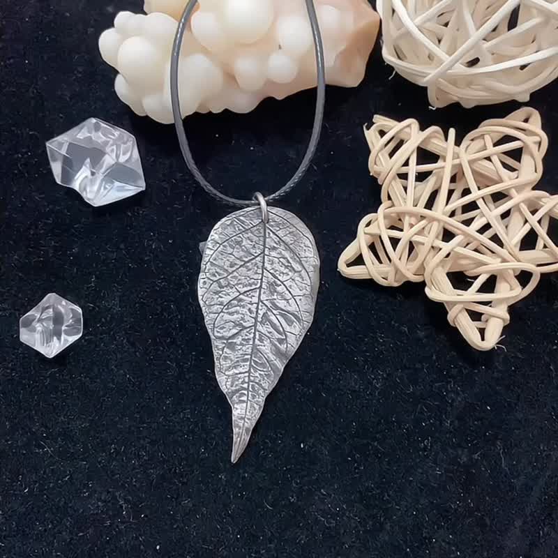 Vein Pendant - Necklaces - Sterling Silver 