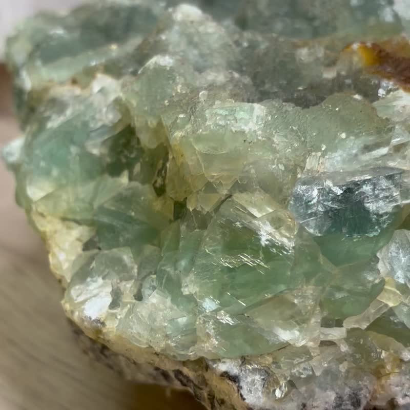 新春開運 綠螢石 原石 家居 辦公室 擺設 招財水晶 身心靈 - 擺飾/家飾品 - 水晶 綠色