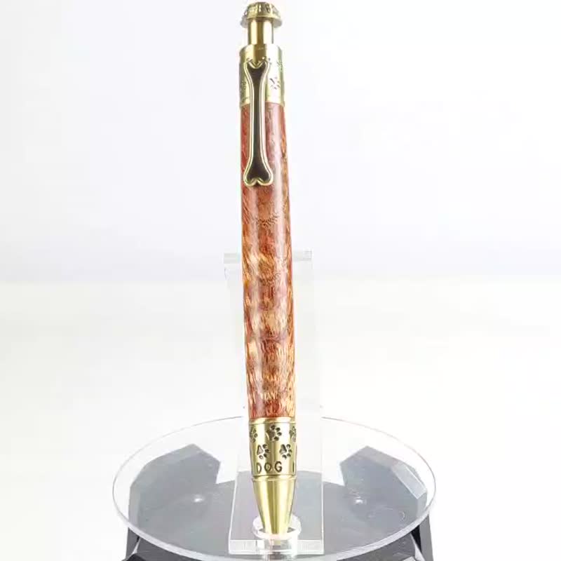 Stable wood press ball pen/handmade ball pen/KOBE handmade pen - Ballpoint & Gel Pens - Wood 