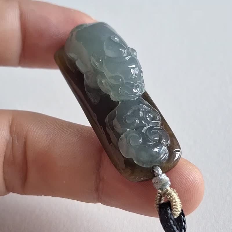 翡翠招財貔貅吊墜 | 天然緬甸翡翠A貨 - 項鍊 - 玉石 