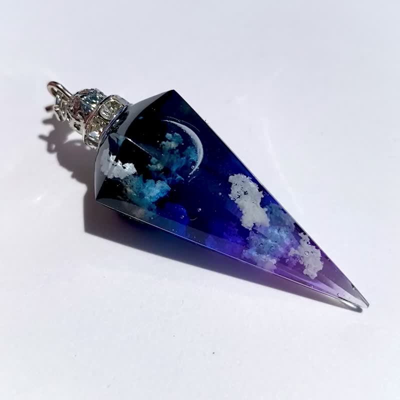 Cloud resin jet black Sky pendulum M 1 Recommended string pendant - สร้อยคอ - เรซิน หลากหลายสี