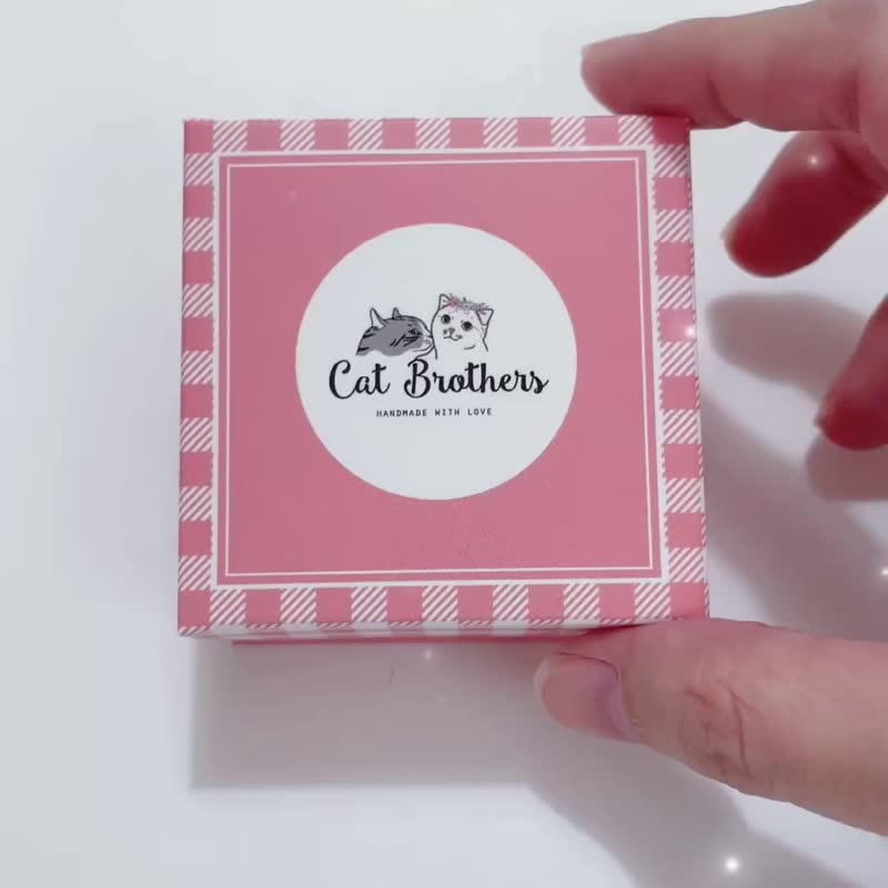 小紅帽耳環，童話耳環，貓耳環，狼耳環 - 耳環/耳夾/耳骨夾 - 黏土 多色