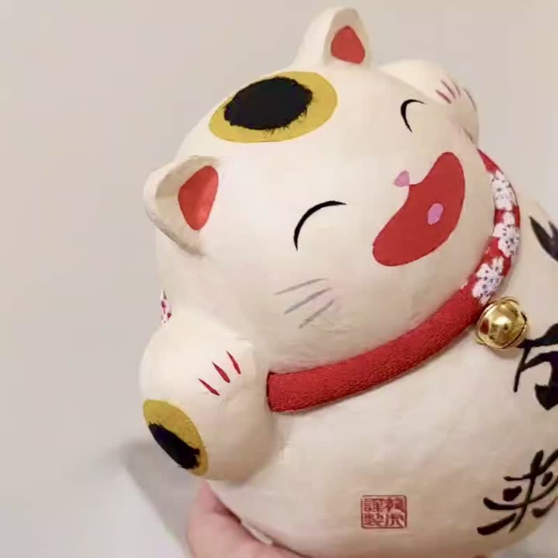 Authorized by Japan [RYUKODO] - Lucky Lucky Lucky Cat | Gift | Christmas Gift Box | House - ของวางตกแต่ง - กระดาษ 