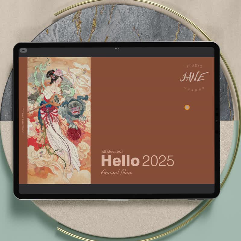 古風2025跳轉式日程本每日計劃goodnotes/Notability電子手帳模板 - 電子手帳及素材 - 其他材質 