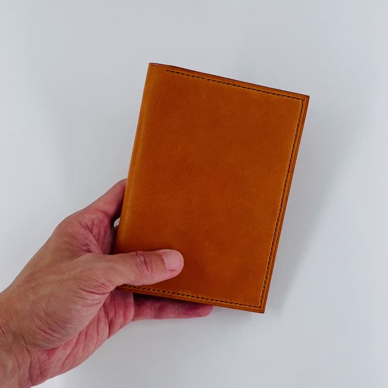 [Spring is coming] Passport case | Passport holder | Customized name | Handmade | Vegetable tanned cowhide | Travel - Passport Holders & Cases - Genuine Leather 