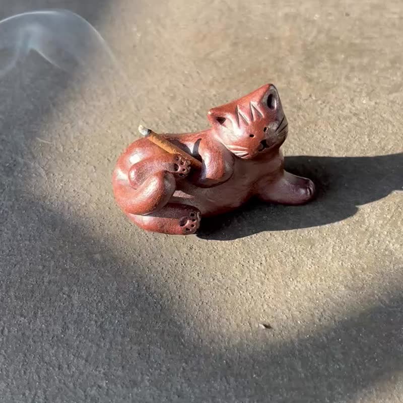 妖嬌咪lay / 線香立 / 香插 / 陶 - 香氛/精油/擴香 - 陶 咖啡色