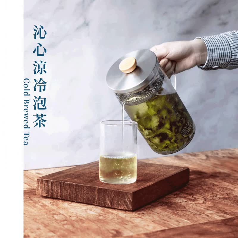 高密度濾網、輕鬆泡好茶丨Driver 冷熱兩用泡茶壺-600ml - 茶壺/茶杯/茶具 - 玻璃 橘色