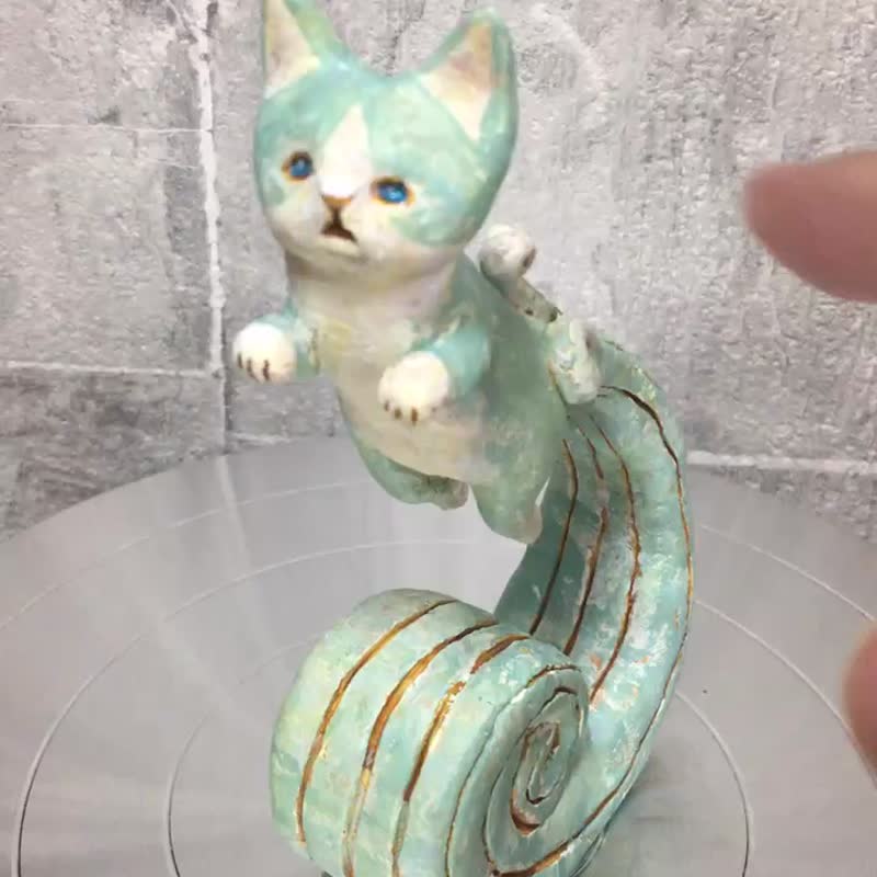 Cat Wave - Stuffed Dolls & Figurines - Clay Blue