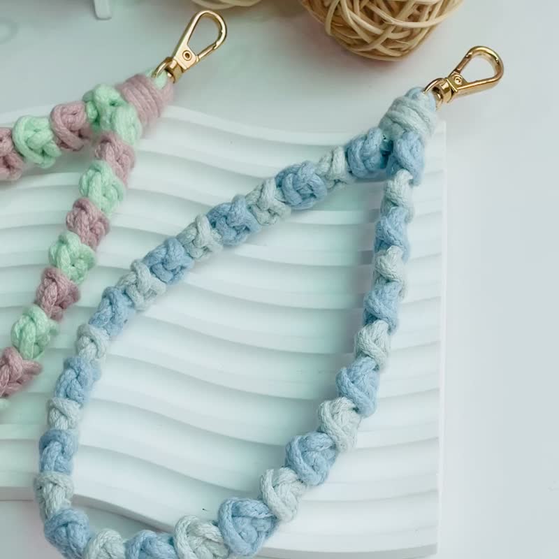 Hand-woven mobile phone strap mobile phone lanyard Phone Strap /customized - อื่นๆ - ผ้าฝ้าย/ผ้าลินิน หลากหลายสี