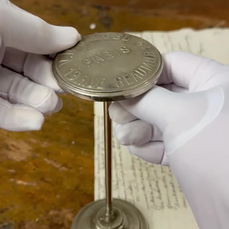 50776-法國古董V.N.SIEGEL可調高低帽子展示架 - 擺飾/家飾品 - 其他金屬 