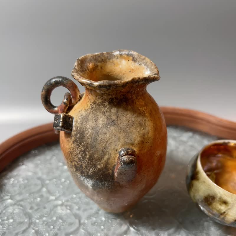 柴燒骰子清酒壺  / 小平凡手作 - 茶壺/茶杯/茶具 - 陶 