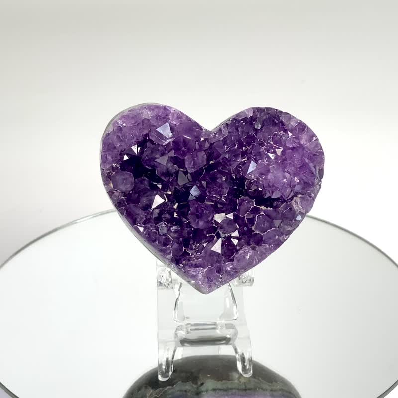 ESP Uruguayan Amethyst Heart Cluster 2040164 - Items for Display - Crystal Purple