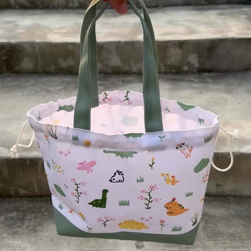 Spill-proof portable drawstring bag-Cat Cat Dragon model - กระเป๋าหูรูด - เส้นใยสังเคราะห์ หลากหลายสี