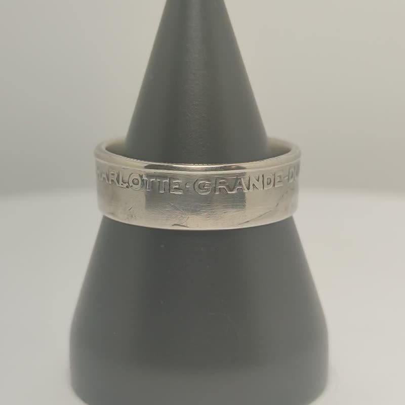 Luxembourg Coin Ring, Ring Luxembourg Coin, Luxembourg Coin Ring Men, Coin Ring - 戒指 - 其他金屬 
