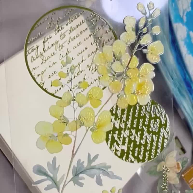 00076燦星勿忘我Star Forget-me-not - 紙膠帶/和紙/PET - 塑膠 多色