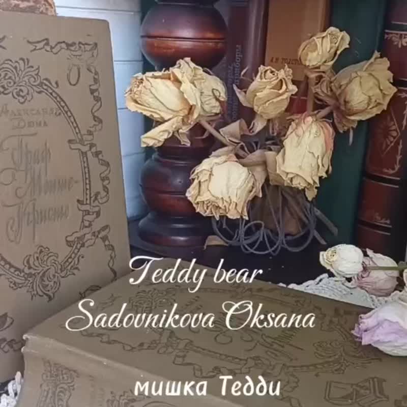 Handmade Collectible Teddy Bear OOAK plushinnes toy gift home decor art DIY手工 - 玩偶/公仔 - 其他材質 多色
