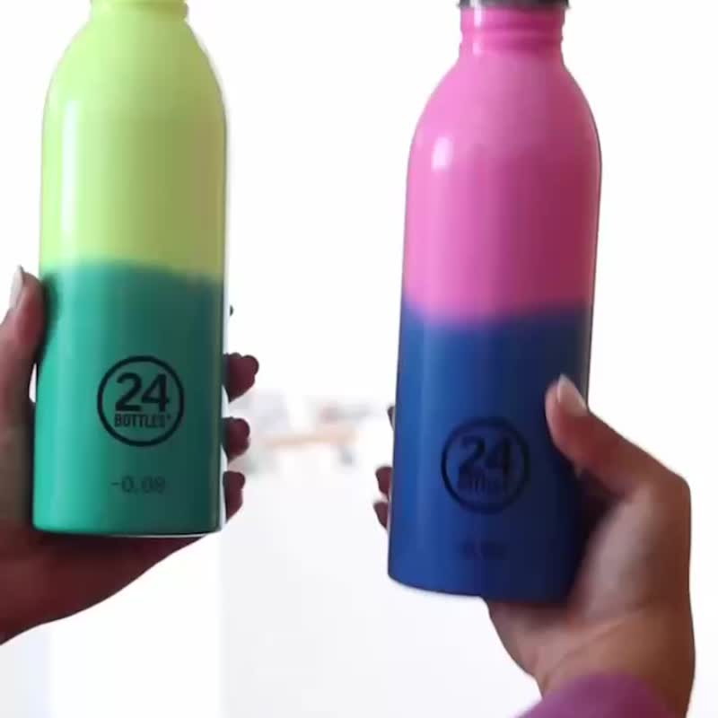 24Bottles - Urban Bottle 500ml - Reactive Yellow/ Green - Pitchers - Stainless Steel Multicolor