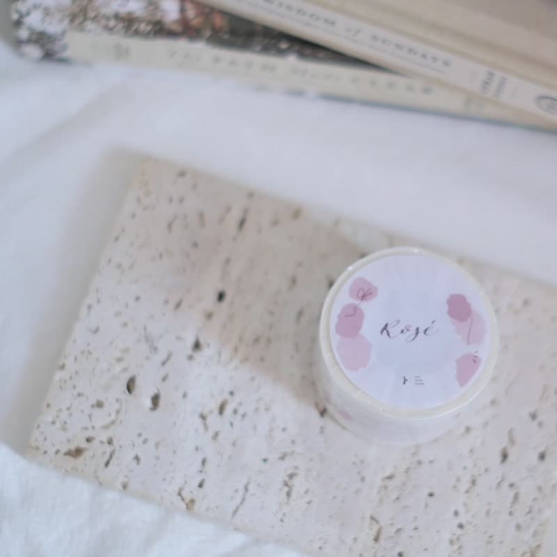 Rose Washi Tape Matte PET Tape - มาสกิ้งเทป - กระดาษ 