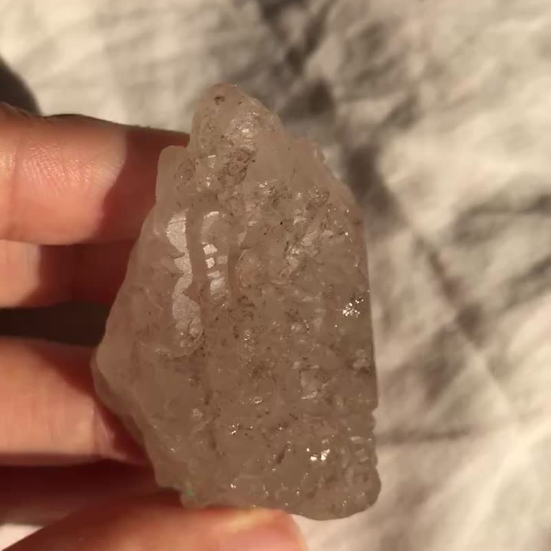 高冰白水晶 涅槃彿頂城堡 印記 浮生 礦標 天然原石  水晶原石 - 擺飾/家飾品 - 水晶 透明