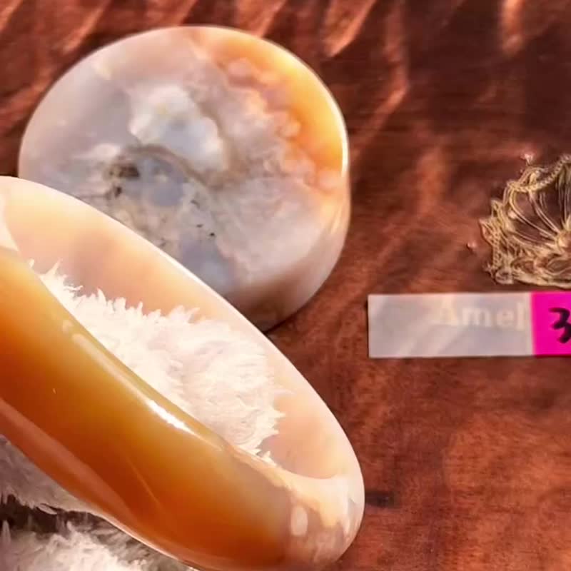 滿樹爛漫丨櫻花瑪瑙手鐲丨水晶靈氣能量噴霧丨彌雅原創設計BC31 - 手鍊/手環 - 水晶 粉紅色