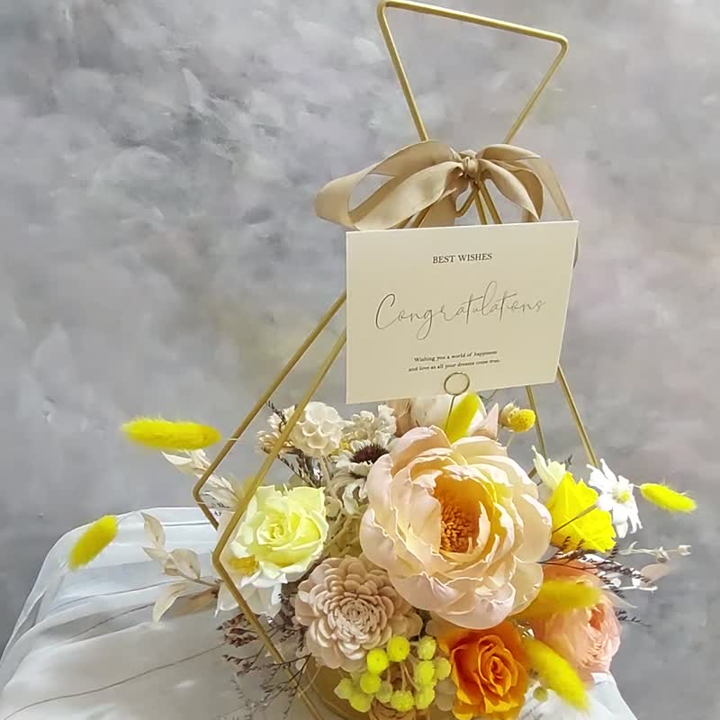 Opening flower gift, congratulatory flower gift, house entry ceremony - Dried Flowers & Bouquets - Plants & Flowers Orange