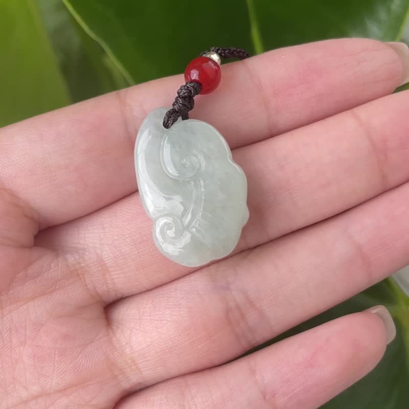 Natural Burmese Jadeite Pendant Necklace Product A - Necklaces - Jade Green