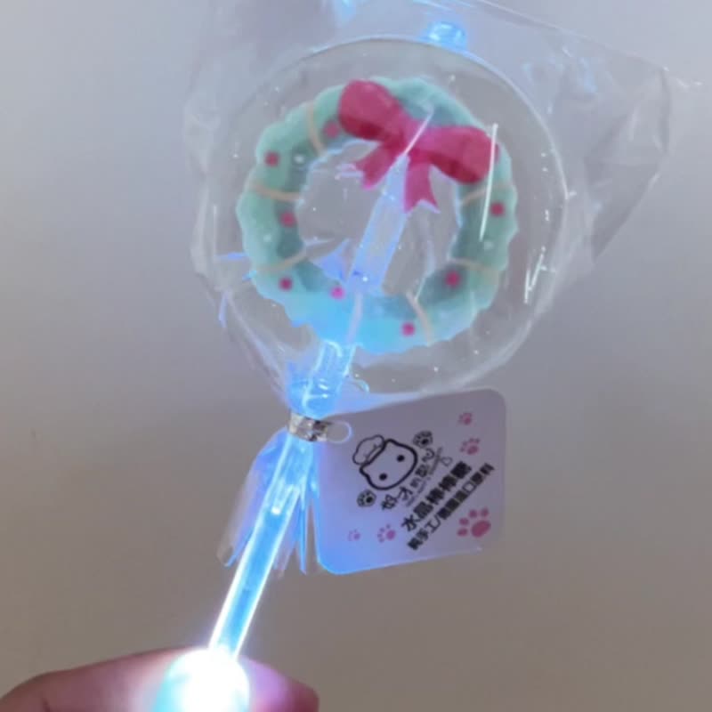 【Crystal-like Lollipop】Christmas wreath star - ขนมคบเคี้ยว - อาหารสด สีใส