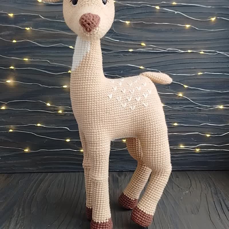 Crochet Pattern Deer, Christmas reindeer, amigurumi tutorial PDF in English - 線上教學/教學影片 - 其他材質 