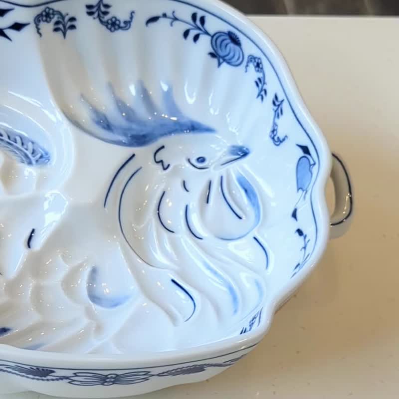 富貴吉祥起家盤-23CM / 新婚禮物 / 入厝 / 婚禮 - 鍋子/烤盤 - 瓷 白色