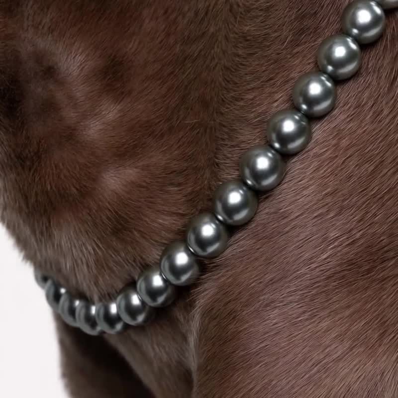 Halo - 人寵通用輕奢水晶珍珠項鍊全尺寸貓狗禮品 by bump up - 項圈/牽繩 - 水晶 