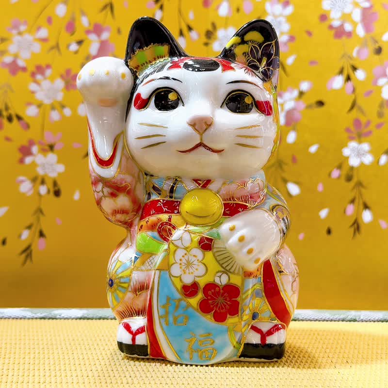 【藝韻陶華】日本清水燒招財貓 | 色繪 - 舞妓玄華 - 擺飾/家飾品 - 瓷 多色