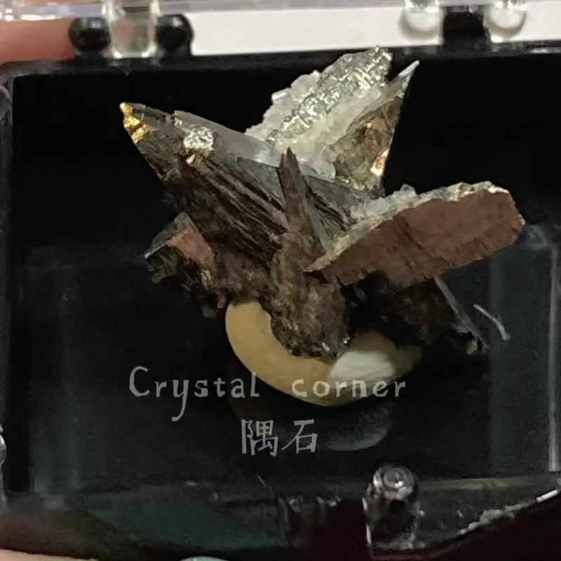 10 瑤崗仙方鉛礦.黃鐵礦.礦標 - 擺飾/家飾品 - 水晶 