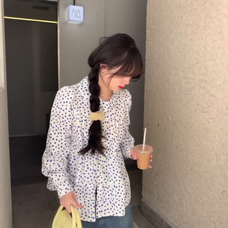 梨形閉眼入 牛仔辣妹 小眾A字半身裙 高腰夏天 復古顯瘦 - 裙子/長裙 - 棉．麻 藍色