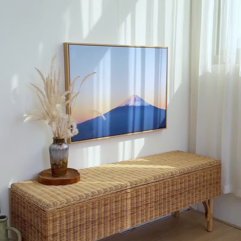 【微瑕特惠】【福利品】微醺的富士山  - 臥室掛畫/簡約風/日式 - 海報/掛畫/掛布 - 棉．麻 藍色