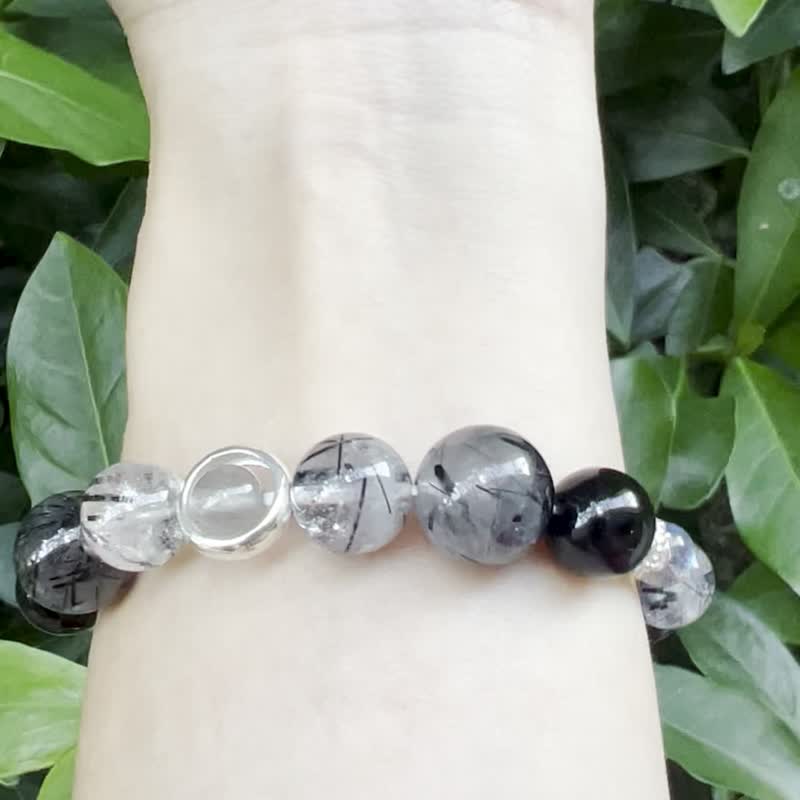 The Blue Night ~ Root Chakra Healing Bracelet - Bracelets - Crystal Black