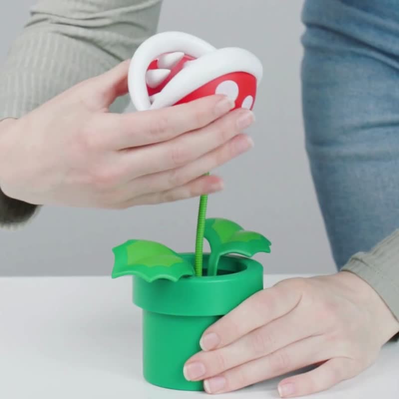 Officially Licensed Nintendo XS Piranha Plant Posable Lamp - โคมไฟ - พลาสติก หลากหลายสี