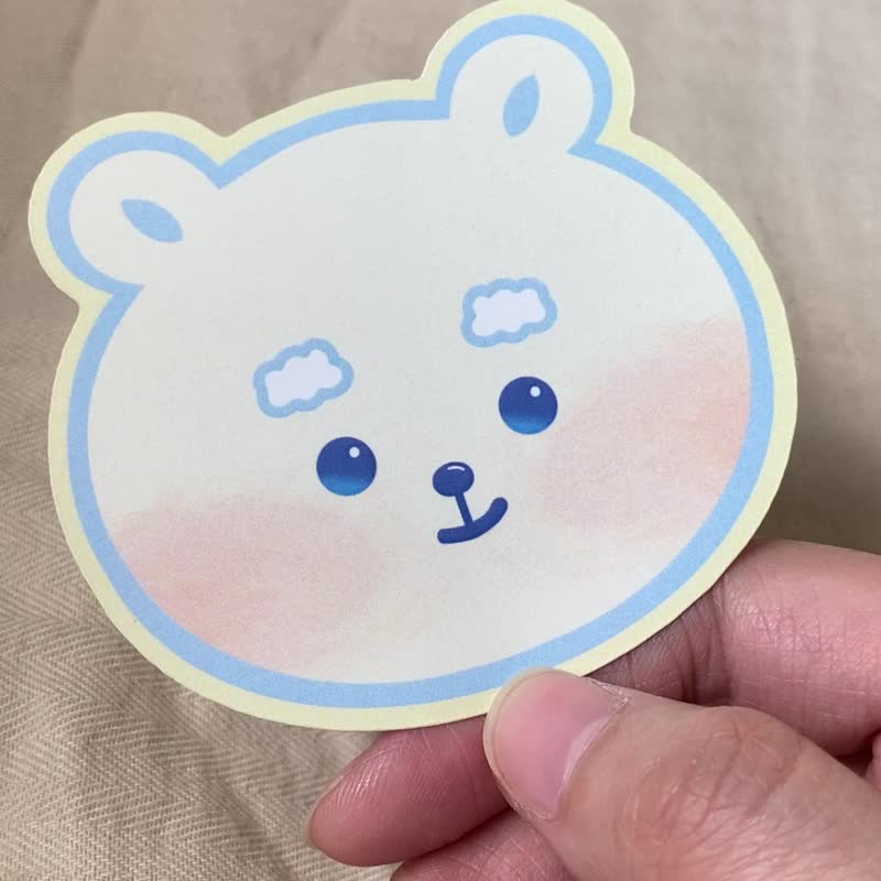 Fruity Friends Soda - Cutie Bear Waterproof Sticker (1 Sheet) - Stickers - Waterproof Material Yellow