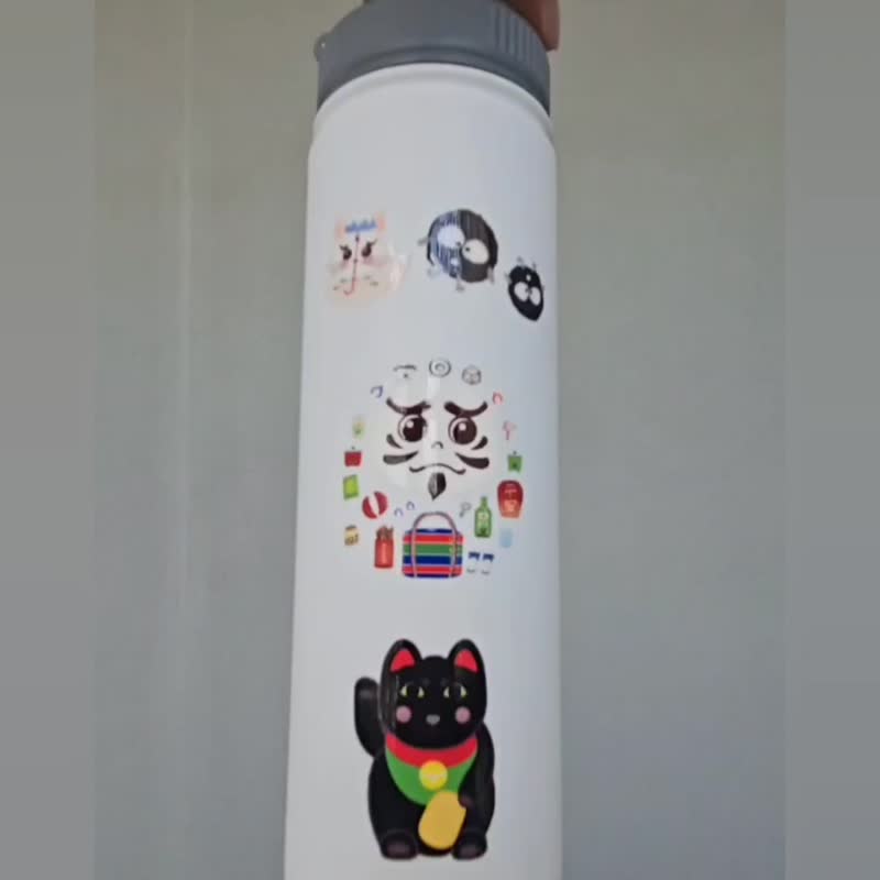 療癒トトロ  招財貓 車貼 轉印貼 透明貼 - 貼紙 - 其他材質 