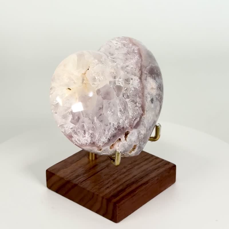 莫蘭迪瑪瑙愛心 730370 - 擺飾/家飾品 - 水晶 粉紅色