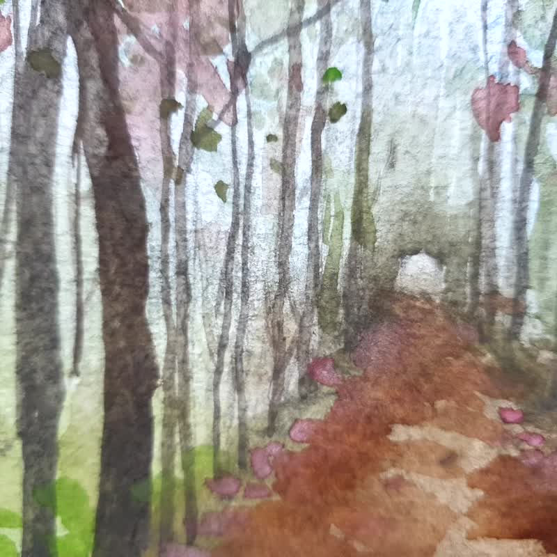 Hand-painted original brochure Hualien Dafu Da Nong Flatland Forest - Notebooks & Journals - Paper 