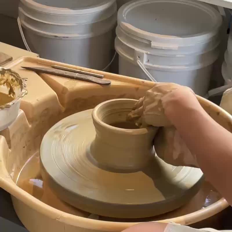 雙人優惠 【文化幣】 台南手拉胚體驗 假日 平日 陶藝創作 - 陶藝/玻璃 - 陶 
