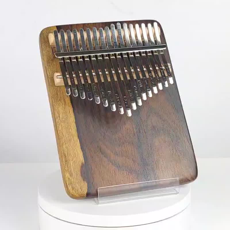 Black persimmon wood thumb piano/17 tone thumb piano/KALIMBA - Guitars & Music Instruments - Wood Brown