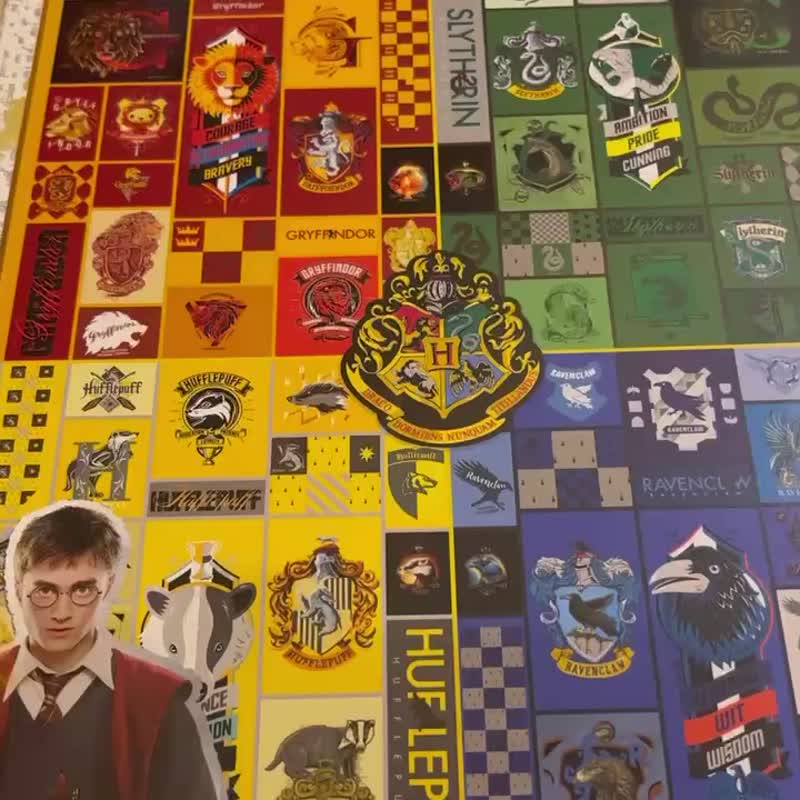 TOi Tuyi [Hogwarts House Badge Series] 1000 piece puzzle DIY animation illustration board game - Puzzles - Paper Multicolor