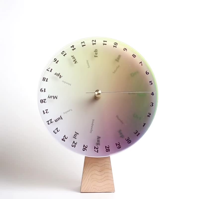 [Mother's Day Gift] A perpetual calendar with a different color every day, a designer gift - Calendars - Acrylic Multicolor
